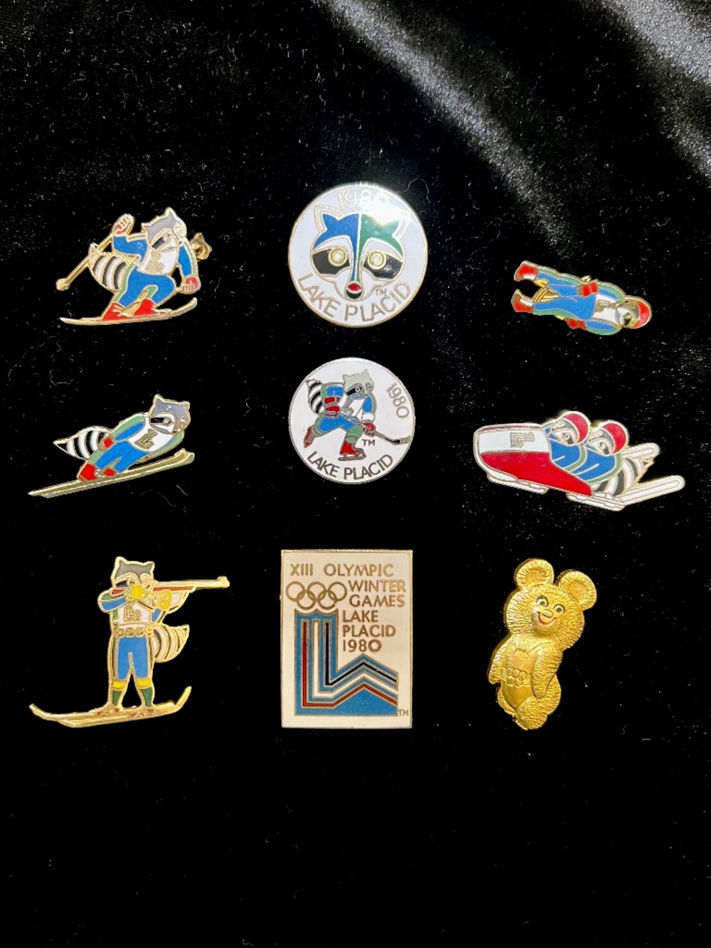 🎀 Set of 9 Authentic 1980 Olympic Pins 🎀